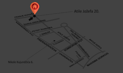 24000 Szabadka, <br /> József Attila u. 20.